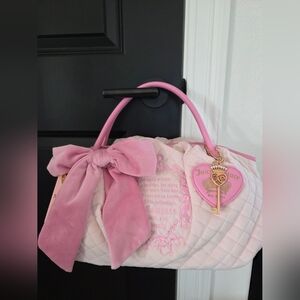NWT Juicy Couture Juicy Tale Bowlers Bag - Powder Blush